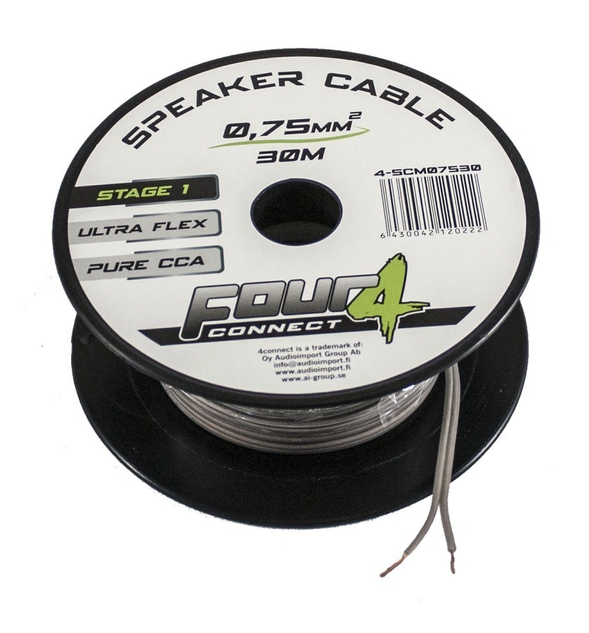 Cablu boxe Four Connect, 4-SCM07530, Stage 1, 30 M, 0.75 MM2, OFCA